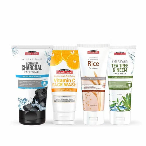 Bundle of 4 Face Washes 50ml