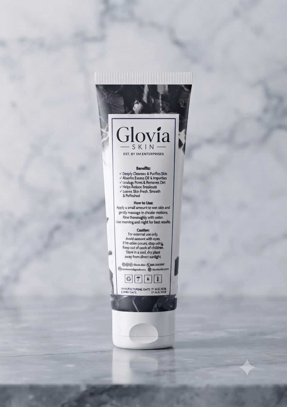 Glovia Skin Charcoal Face Wash
