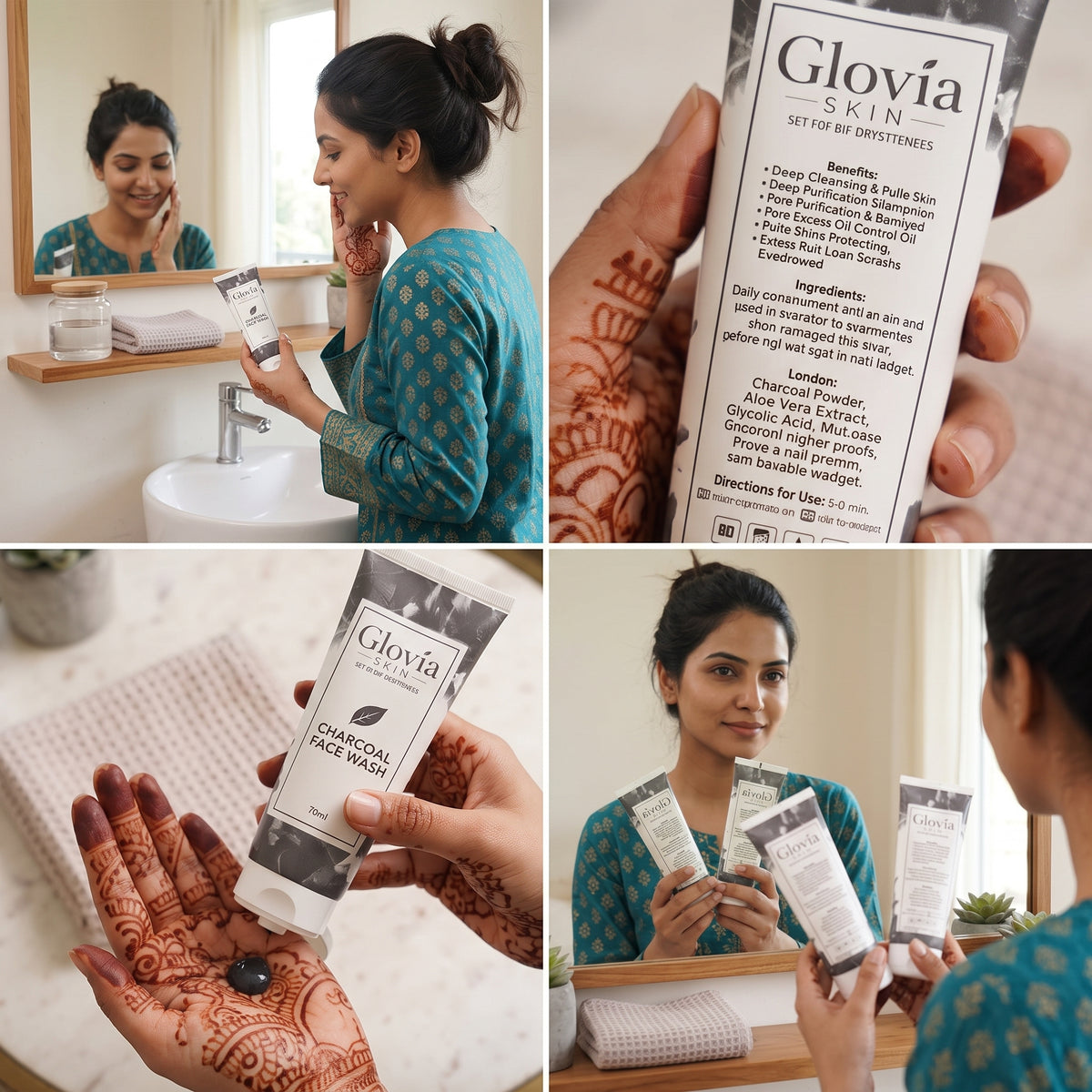 Glovia Skin Charcoal Face Wash