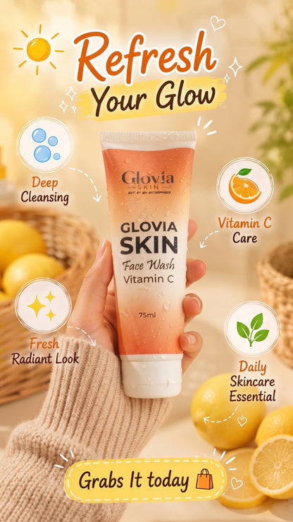 Glovia Skin Face Wash – Vitamin C (75ml)