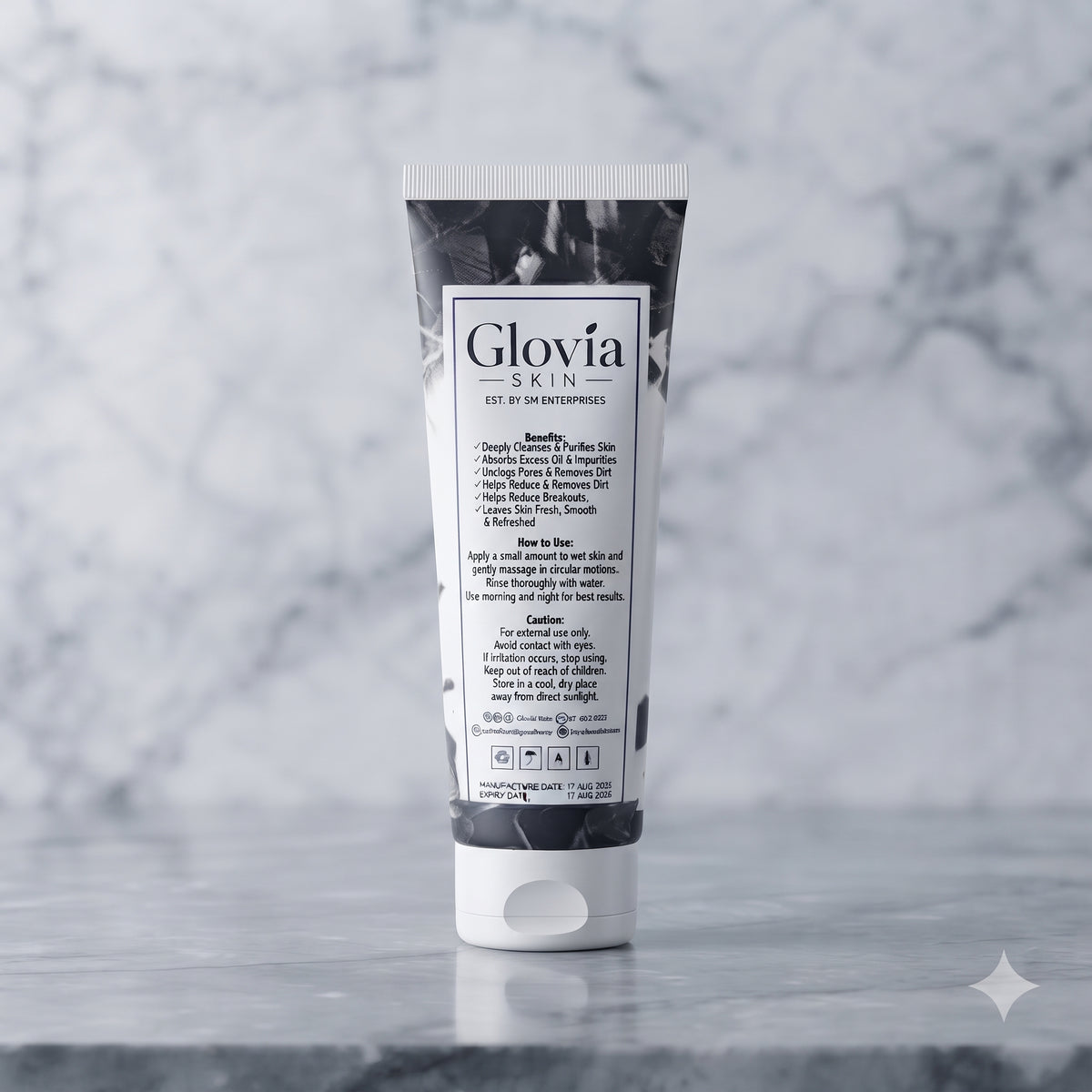 Glovia Skin Charcoal Face Wash
