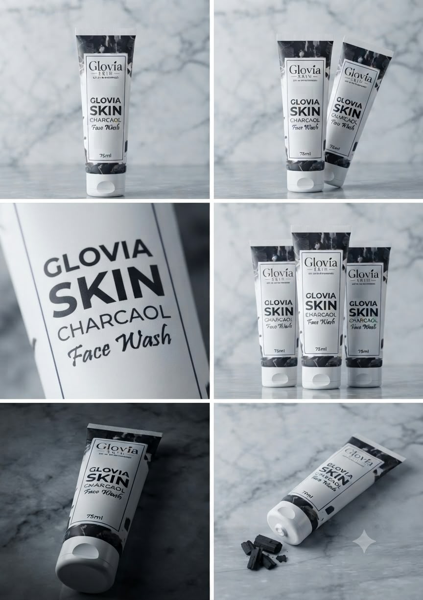Glovia Skin Charcoal Face Wash